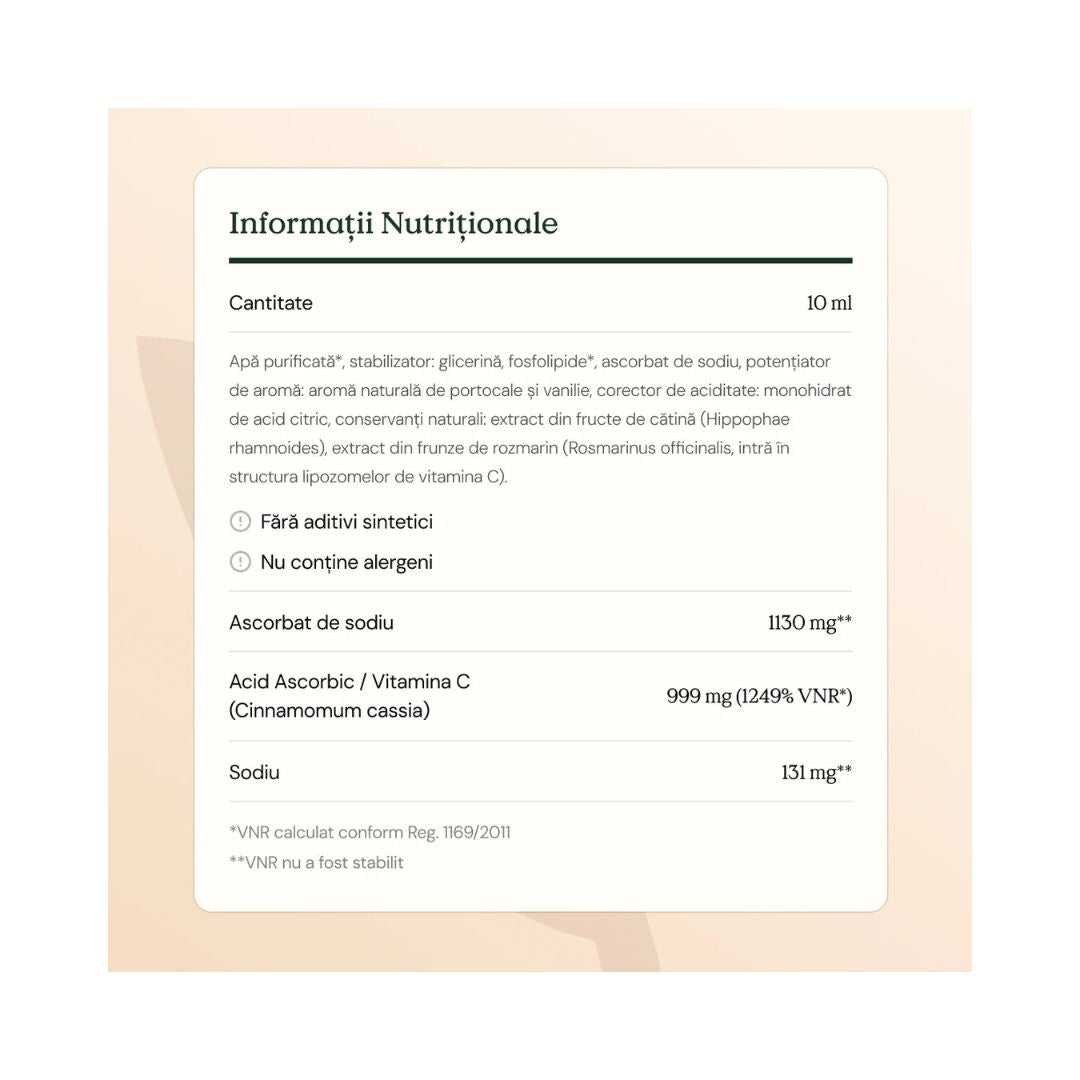 Vitamina C lipozomală 30 plicuri Byolitic London