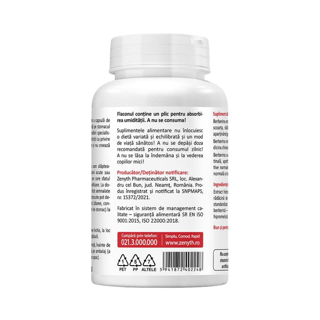 Berberină 500 mg 60 caps Zenyth
