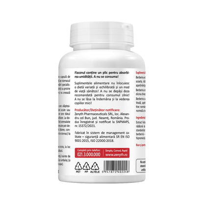 Berberină 500 mg 60 caps Zenyth